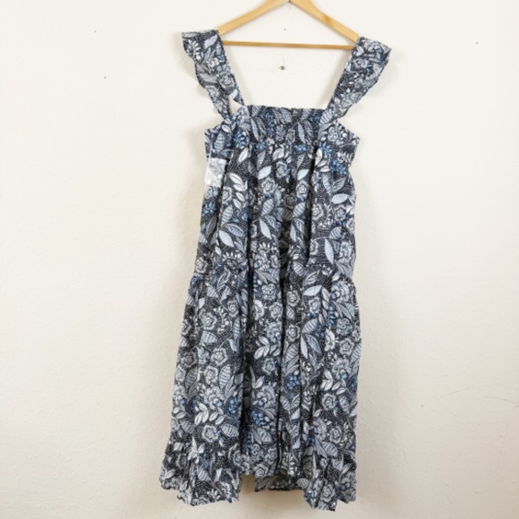 Summersalt Tiered Ruffle Floral Midi Dress Size MD - Picture 7 of 7
